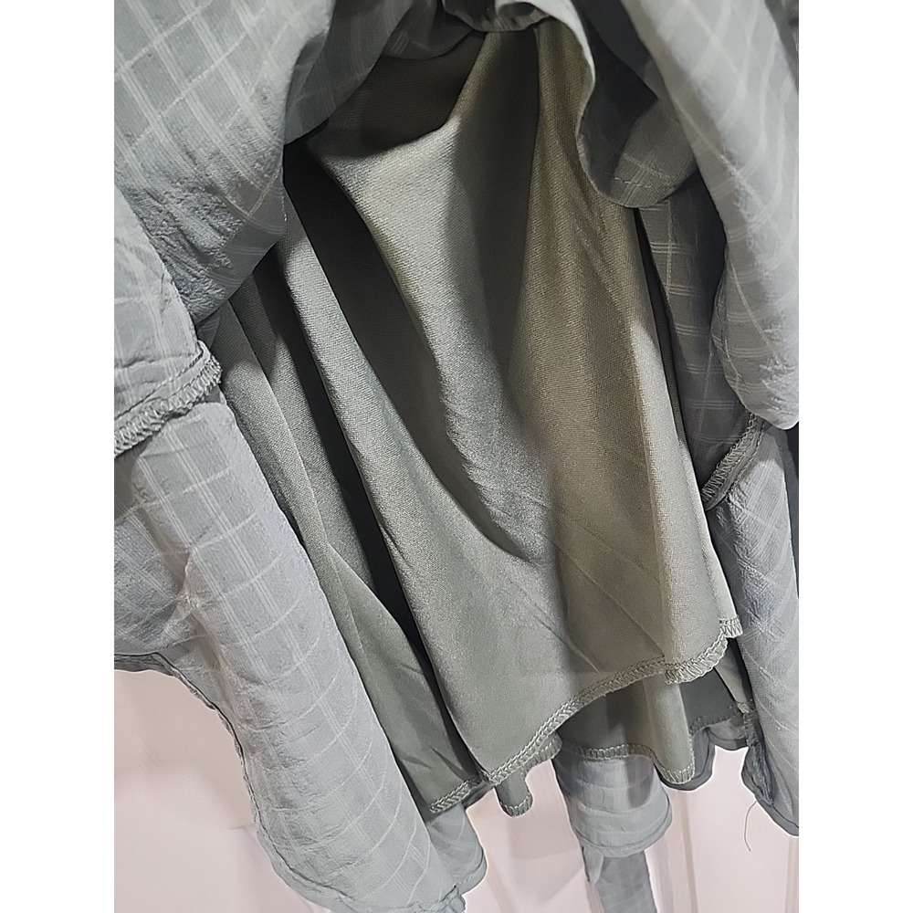 Ruffle Tiered Sage Green  mini dress size M flare cami Top Fairycore  Dainty - Picture 14 of 16